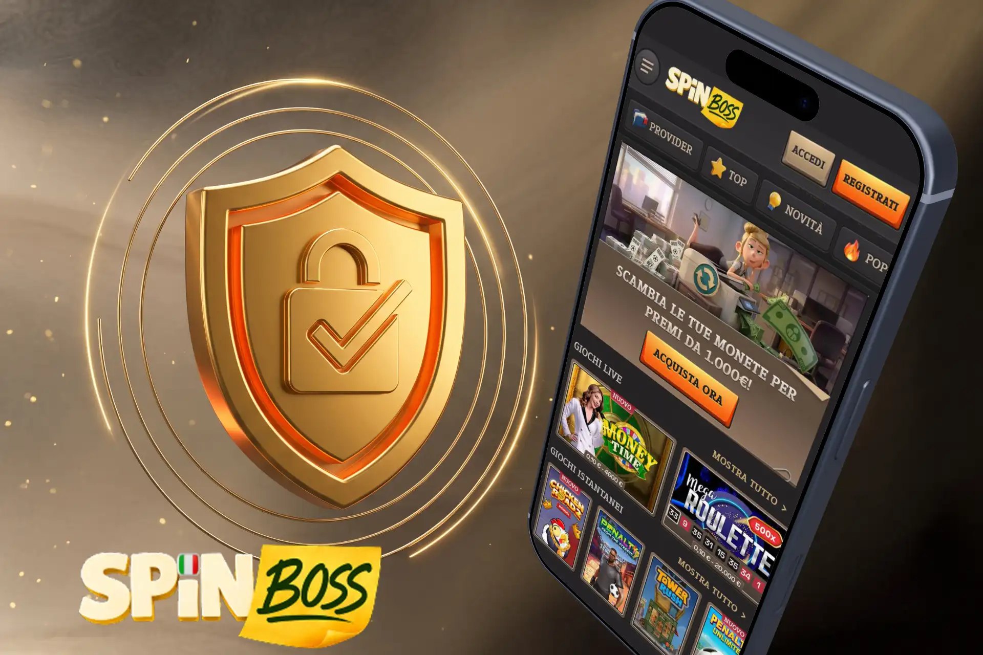 SpinBoss e verifiche su sicurezza e licenza.